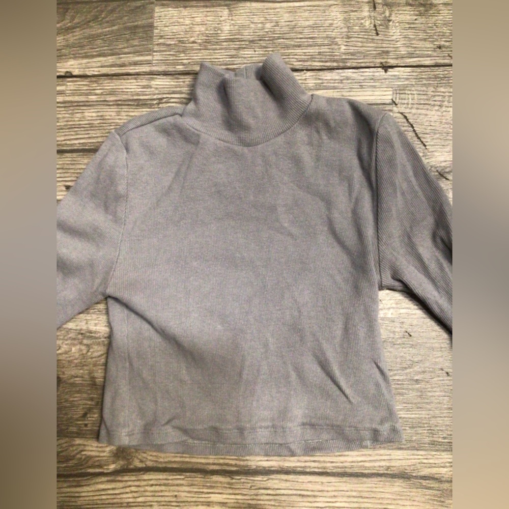 Forever 21 Light Gray Ribbed Knit Top - Picture 4 of 6